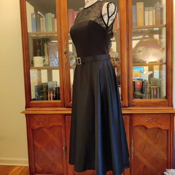 NWOT Black Cocktail Dress - Picture 2 of 6